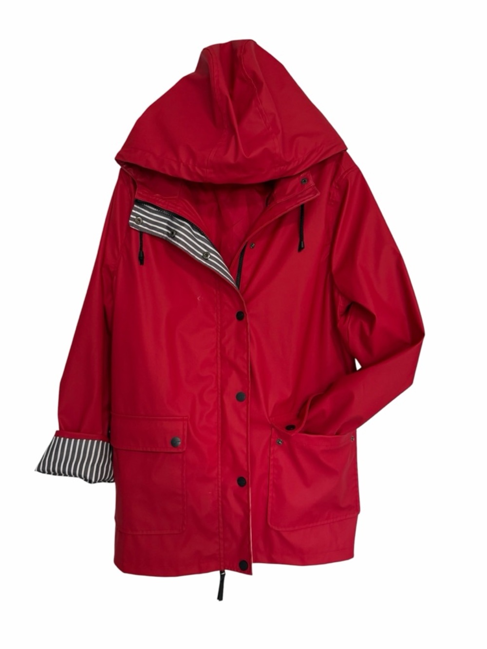 URBAN REPUBLIC Womens Rain Jacket Waterproof Slicker Shell Windbreaker Raincoat